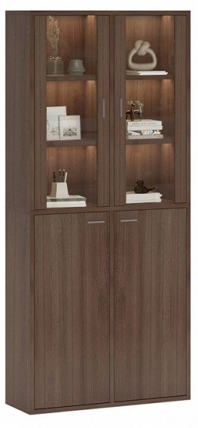 Шкаф-витрина Домино СУ(ш2в2)+2ФС+2ФГ в Пойковском - poikovskii.mebel24.online | фото 2