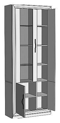 Шкаф-витрина Нобиле ШВтВ-ФСД-ФГК в Пойковском - poikovskii.mebel24.online | фото 2