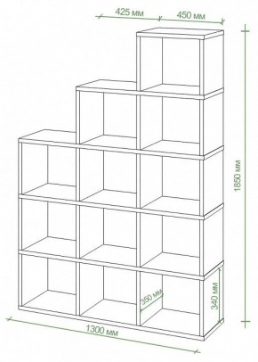 Стеллаж Бартоло СЛД 5 в Пойковском - poikovskii.mebel24.online | фото 3