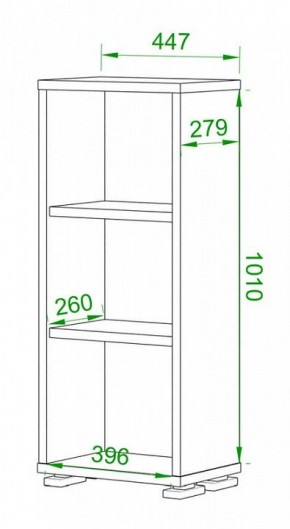 Стеллаж Домино нельсон ПУ-10-1 в Пойковском - poikovskii.mebel24.online | фото 2