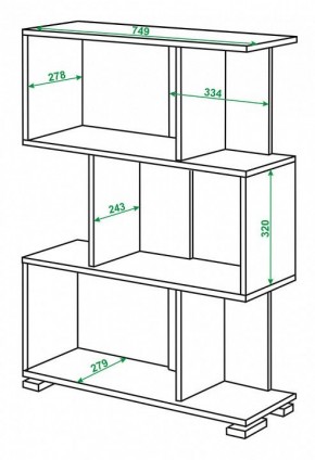 Стеллаж Домино нельсон СЛ-5-3 в Пойковском - poikovskii.mebel24.online | фото 2