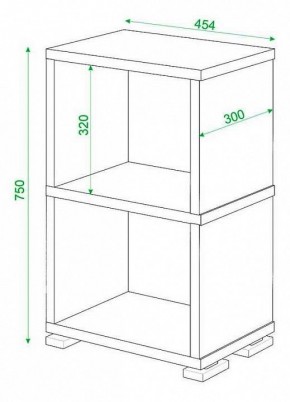 Стеллаж Домино СБ-15/2 в Пойковском - poikovskii.mebel24.online | фото 2