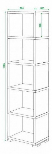 Стеллаж Домино СБ-15/5 в Пойковском - poikovskii.mebel24.online | фото 3