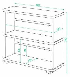 Стеллаж Домино СБ-25/2 в Пойковском - poikovskii.mebel24.online | фото 4