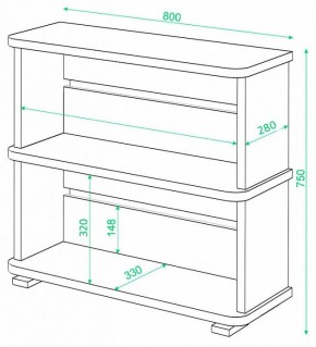 Стеллаж Домино СБ-25/2 в Пойковском - poikovskii.mebel24.online | фото 2