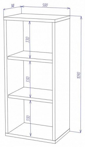 Стеллаж Домино СУ(ш1в1) в Пойковском - poikovskii.mebel24.online | фото 2