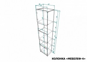 Стеллаж комбинированный Мебелеф-4 в Пойковском - poikovskii.mebel24.online | фото 6