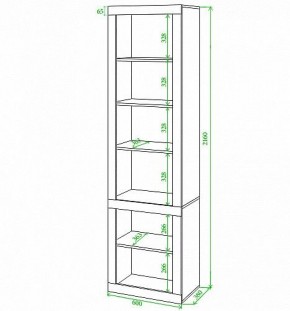 Стеллаж комбинированный Toivo ВтВ в Пойковском - poikovskii.mebel24.online | фото 2