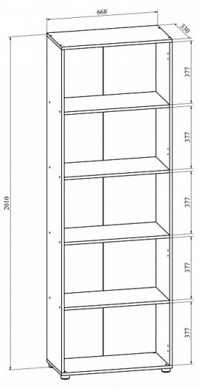 Стеллаж Офис ОФ-30 (открытый) в Пойковском - poikovskii.mebel24.online | фото 2