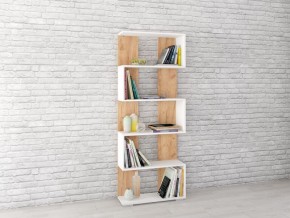 Стеллаж Ромео-1 Дуб крафт золотой/Белый в Пойковском - poikovskii.mebel24.online | фото