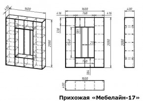 Стенка для прихожей Мебелайн-17 в Пойковском - poikovskii.mebel24.online | фото 3