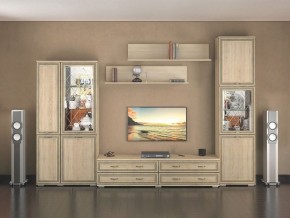 Стенка Ливорно дуб сонома в Пойковском - poikovskii.mebel24.online | фото 2
