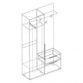 СТИЛ Прихожая (модульная) в Пойковском - poikovskii.mebel24.online | фото 3