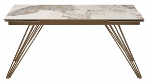 Стол ACERRA NEW 160 GLOSS LUXURY PANDORA SOLID CERAMIC/ каркас цвета шампань, ®DISAUR в Пойковском - poikovskii.mebel24.online | фото 11