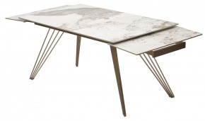 Стол ACERRA NEW 160 GLOSS LUXURY PANDORA SOLID CERAMIC/ каркас цвета шампань, ®DISAUR в Пойковском - poikovskii.mebel24.online | фото 6