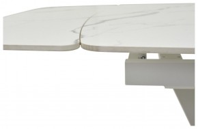 Стол ALATRI 120 GLOSS STATUARIO WHITE SOLID CERAMIC / WHITE, ®DISAUR в Пойковском - poikovskii.mebel24.online | фото 3