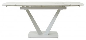 Стол ALATRI 120 GLOSS STATUARIO WHITE SOLID CERAMIC / WHITE, ®DISAUR в Пойковском - poikovskii.mebel24.online | фото 4