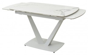 Стол ALATRI 120 GLOSS STATUARIO WHITE SOLID CERAMIC / WHITE, ®DISAUR в Пойковском - poikovskii.mebel24.online | фото 8