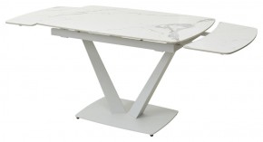 Стол ALATRI 120 GLOSS STATUARIO WHITE SOLID CERAMIC / WHITE, ®DISAUR в Пойковском - poikovskii.mebel24.online | фото 9