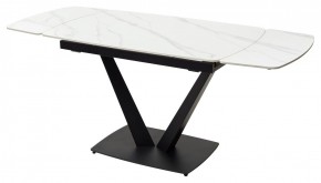 Стол ALATRI 120 MATT WHITE MARBLE SOLID CERAMIC / BLACK, ®DISAUR в Пойковском - poikovskii.mebel24.online | фото 10
