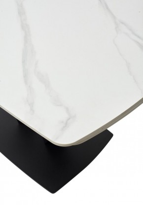 Стол ALATRI 120 MATT WHITE MARBLE SOLID CERAMIC / BLACK, ®DISAUR в Пойковском - poikovskii.mebel24.online | фото 11