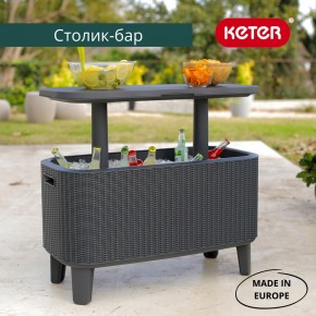 Стол Беви Бар (Bevy Bar Large Cool Bar), графит в Пойковском - poikovskii.mebel24.online | фото 1