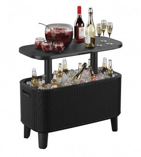 Стол Беви Бар (Bevy Bar Large Cool Bar), графит в Пойковском - poikovskii.mebel24.online | фото 3