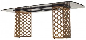Стол CHIAVARI 220 KL-188 Контрастный мрамор матовый, итальянская керамика / Шампань, ®DISAUR в Пойковском - poikovskii.mebel24.online | фото 5
