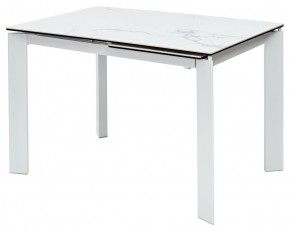 Стол CORNER 120 MATTE STATUARIO Белый мрамор матовый керамика, стекло/ белый каркас, ®DISAUR в Пойковском - poikovskii.mebel24.online | фото 2