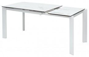 Стол CORNER 120 MATTE STATUARIO Белый мрамор матовый керамика, стекло/ белый каркас, ®DISAUR в Пойковском - poikovskii.mebel24.online | фото 4