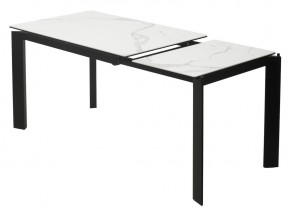 Стол CORNER 120 MATTE STATUARIO Белый мрамор матовый керамика, стекло/ черный каркас, ®DISAUR в Пойковском - poikovskii.mebel24.online | фото 4