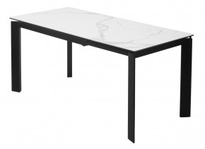 Стол CORNER 120 MATTE STATUARIO Белый мрамор матовый керамика, стекло/ черный каркас, ®DISAUR в Пойковском - poikovskii.mebel24.online | фото 5