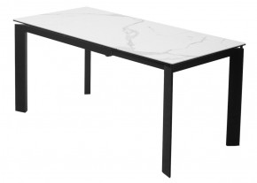 Стол CORNER 120 MATTE STATUARIO Белый мрамор матовый керамика, стекло/ черный каркас, ®DISAUR в Пойковском - poikovskii.mebel24.online | фото 6