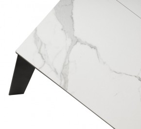 Стол CORNER 120 MATTE STATUARIO Белый мрамор матовый керамика, стекло/ черный каркас, ®DISAUR в Пойковском - poikovskii.mebel24.online | фото 8