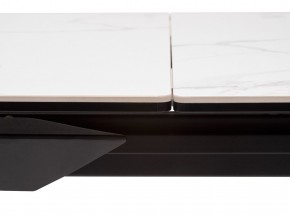 Стол CREMONA 140 MATTE STATUARIO Белый мрамор матовый, керамика/ черный каркас, ®DISAUR в Пойковском - poikovskii.mebel24.online | фото 4