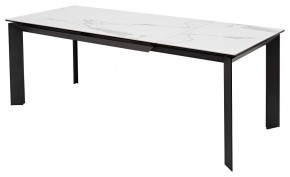Стол CREMONA 140 MATTE STATUARIO Белый мрамор матовый, керамика/ черный каркас, ®DISAUR в Пойковском - poikovskii.mebel24.online | фото 5
