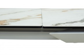 Стол CREMONA 160 KL-188 Контрастный мрамор / белый каркас, ®DISAUR в Пойковском - poikovskii.mebel24.online | фото 5
