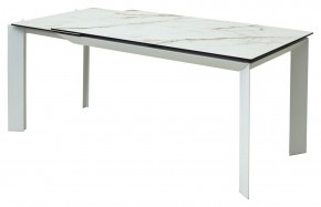Стол CREMONA 160 KL-188 Контрастный мрамор / белый каркас, ®DISAUR в Пойковском - poikovskii.mebel24.online | фото 7