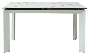 Стол CREMONA 160 KL-188 Контрастный мрамор / белый каркас, ®DISAUR в Пойковском - poikovskii.mebel24.online | фото 8