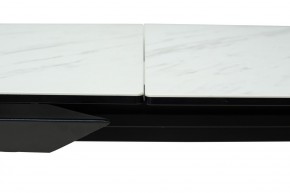 Стол CREMONA 160 KL-99 Белый мрамор матовый, итальянская керамика / черный каркас, ®DISAUR в Пойковском - poikovskii.mebel24.online | фото 4