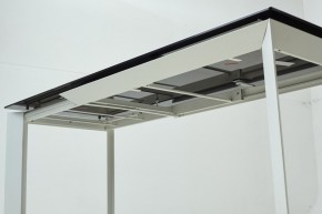 Стол CREMONA 180 KL-188 Контрастный мрамор матовый, итальянская керамика/ белый каркас, ®DISAUR в Пойковском - poikovskii.mebel24.online | фото 8