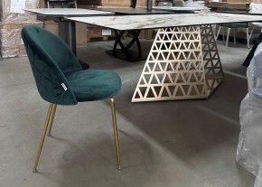 Стол ENNA 220 KL-188 Контрастный мрамор матовый, итальянская керамика/ каркас цвета шампань, ®DISAUR в Пойковском - poikovskii.mebel24.online | фото 7