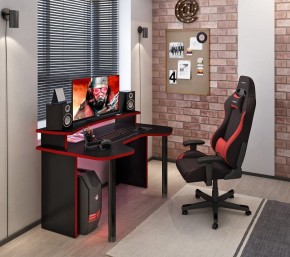Стол компьютерный Домино Lite СКЛ-Игр140+НКИЛ140 в Пойковском - poikovskii.mebel24.online | фото 2