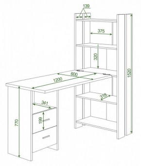 Стол компьютерный Домино Lite СТЛ-ОВ+С120Р в Пойковском - poikovskii.mebel24.online | фото 2