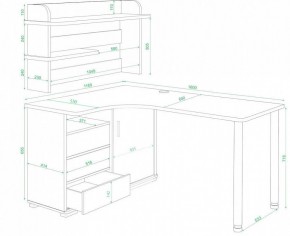 Стол компьютерный Домино нельсон СР-145М в Пойковском - poikovskii.mebel24.online | фото 2