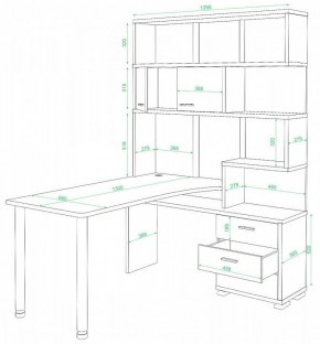 Стол компьютерный Домино нельсон СР-420/130 в Пойковском - poikovskii.mebel24.online | фото 2