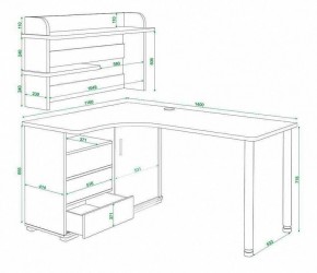 Стол компьютерный Домино СР-145М в Пойковском - poikovskii.mebel24.online | фото 5