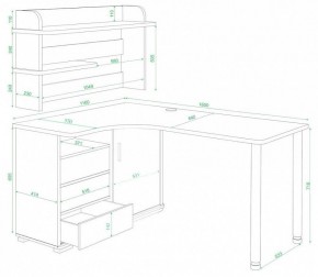 Стол компьютерный Домино СР-145М в Пойковском - poikovskii.mebel24.online | фото 3