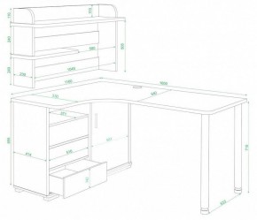 Стол компьютерный Домино СР-145М в Пойковском - poikovskii.mebel24.online | фото 2