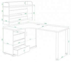 Стол компьютерный Домино СР-145М в Пойковском - poikovskii.mebel24.online | фото 2